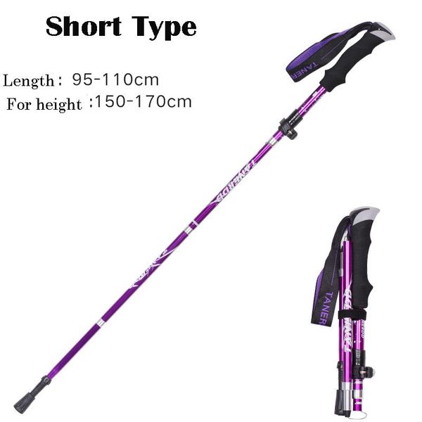 

5 knots outdoor aluminum folding ultra light telescopic walking supplies shock absorber trekking pole walk stick sqcdfz pingtoy
