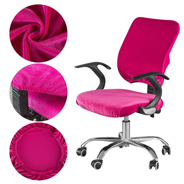 

chair covers stretch universal elastic furniture computer seat split soft solid dustproof office cover protective slipcovers washable