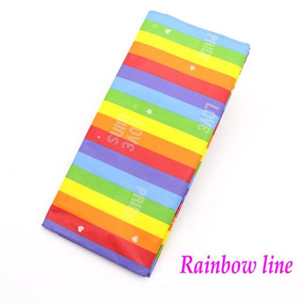 

10shiests лот 5066 см радуга печатная бумага для ткани рождественская упаковка бумаги ремесло подарочные обертки свадьба домашнее декор пост