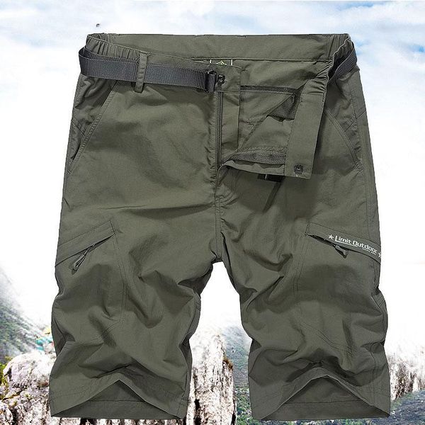 

outdoor shorts men's summer quick-dry hiking fishing hunting half trousers tactical sports bermudas deportivas1, Brown;gray