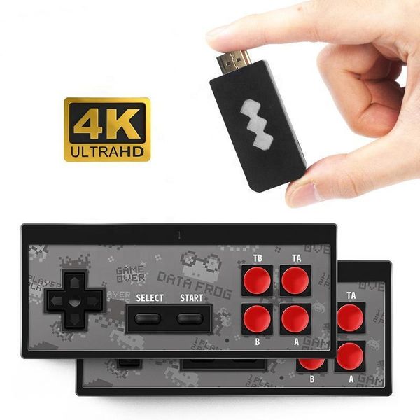 

4k hd built in 600 mini retro console wireless controller tv output players1