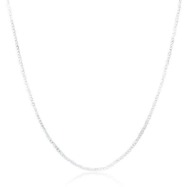 

charms wedding party nice 2mm flat chain silver color new cute for women necklace jewelry silver fashion for pendant ln027 h sqcqwf
