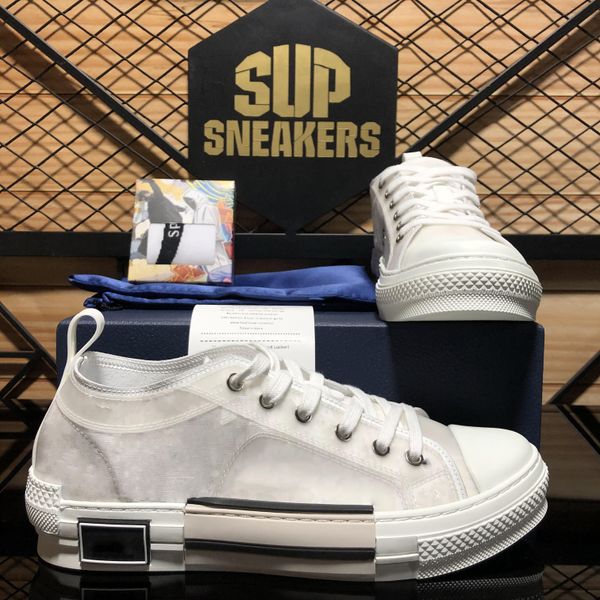 

men womens b23 oblique technology casual shoes outdoor luxury designers canvas sneaker fashion platform flat breathable trainers sneakers wi, Black