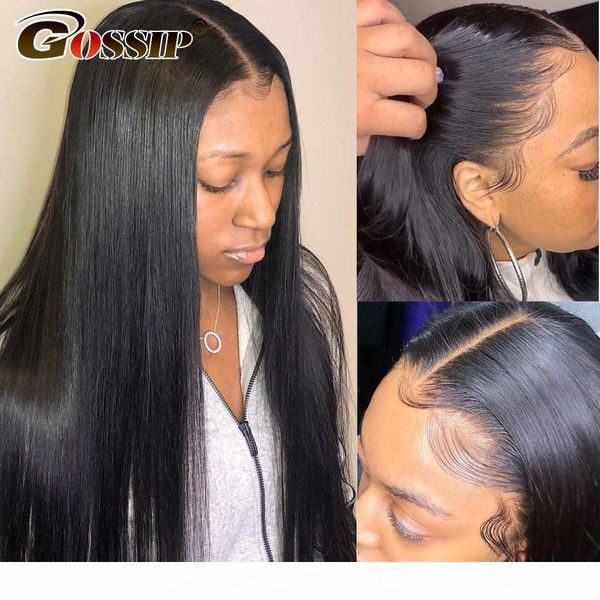 

glueless straight 360 lace frontal wig gossip lace front wig remy pre plucked with baby hair brazilian hair wigs for black women