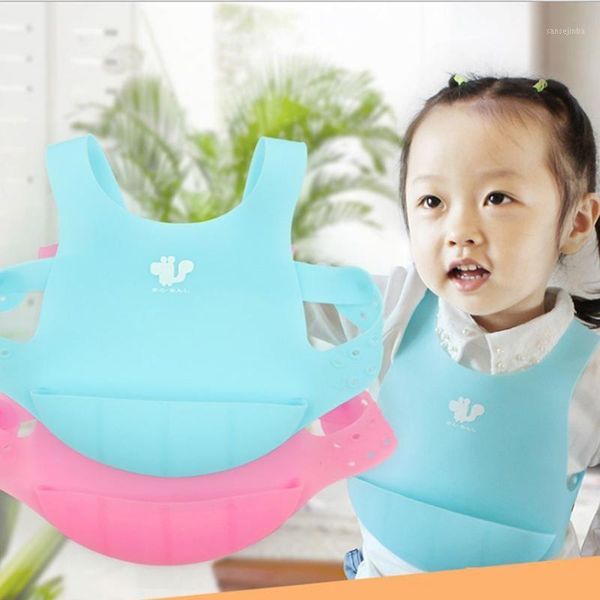 

new infant eating soft bib silicone bibs burp cloth for baby waterproof portable solid solor bib with strap baby caring gadgets1, Slivery;white