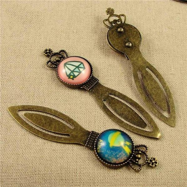 

bronze round bookmark винтажная металлическая круглая корона закладки со стеклянными драгоценными камнями бронза h bbywxv