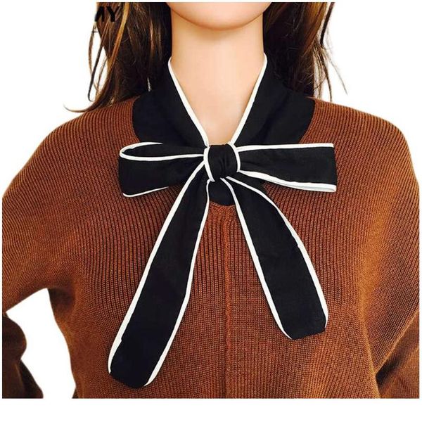 

office lady detachable half shirt blouse solid color ribbon bowknot button down women false collar choker clothing a jllaho, Blue;red