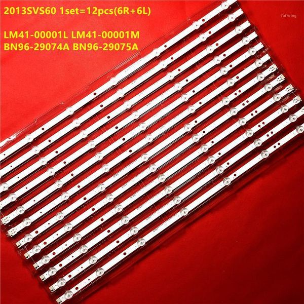 

flash heads 1set=12pcs led strip for sam sung un60fh6003 un60j6200 2013svs60 3228n1 d3ge-600sma-r2 d3ge-600smb-r1 bn96-29074a bn96-29075a1