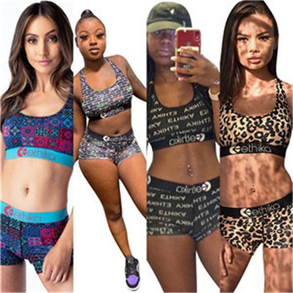 

designer psd women designer swimsuit crop vest + swim shorts trunks boxers 2 piece set tracksuit patchwork camo swimwear, Red;black