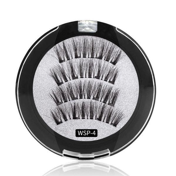 

3d magnetic eyelashes no glue reusable false eye lashes extension makeup tool 449d