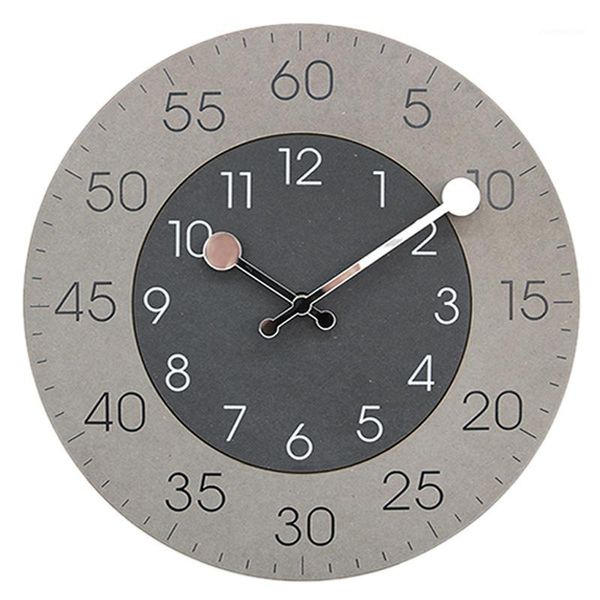 

wall clocks double arabic numeral dial wooden chic home clock quartz silent hanging bar office decoration1