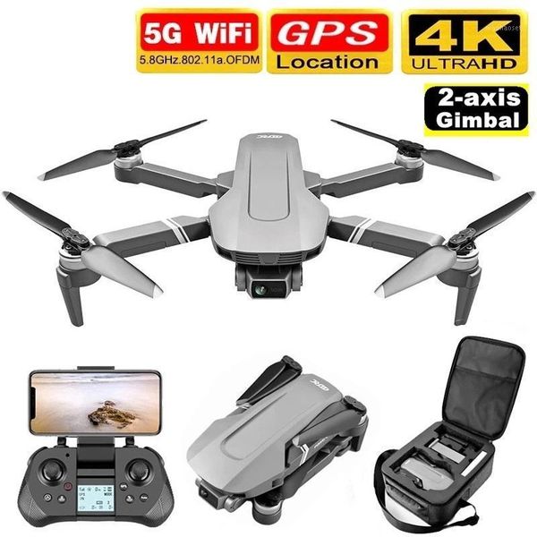 

f4 gps rc drone gps 5g wifi 2km fpv with 4k hd camera 2-axis gimbal brushless foldable rc quadcopter rtf vs sg906pro1