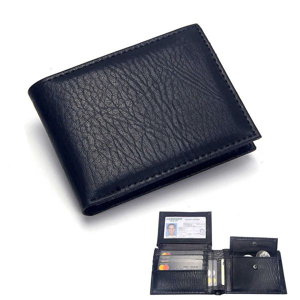 

luxury men's wallet solid slim wallets men pu leather bifold short credit card holders coin purses business purse male, Red;black