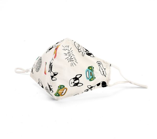 

face designer factory direct supply cross-border kids dust mask cartoon printing washable cotton cloth masks with filter 1 n1mwa