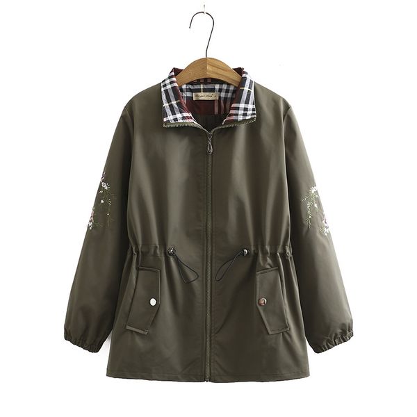 

female more autumn casual windproof jackets outerwear size big vintage women's clothes o4up, Tan;black