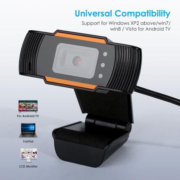 

webcams 480/720/1080p usb hd webcam w/mic 180 degree wide angle web camera for business conference noise reduction video recorder pc1