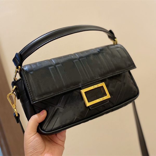 

global design luxury original single women's baguette bag fashion all-match shoulder bag ing, Black