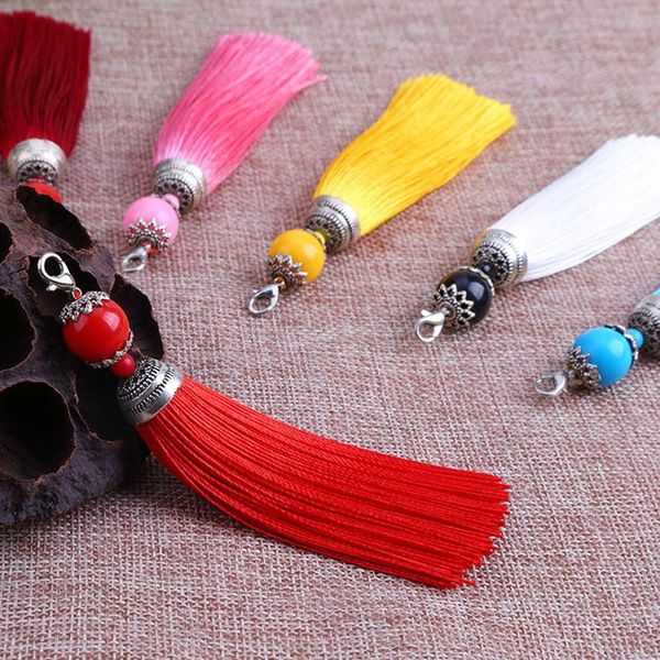 

2 шт. lobster clasp декоративная кисточка бахрома diy сплав craft tassel занавес для одежды швейные аксессуары ключевых крючков кисточка бах