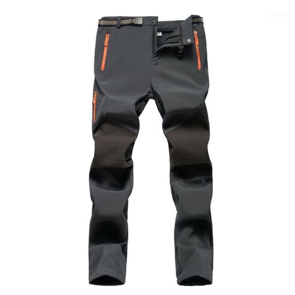 

outdoor pants winter hiking camp climb fish ski fleece oversized plus size pant waterproof softshell trousers sport1, Black;green