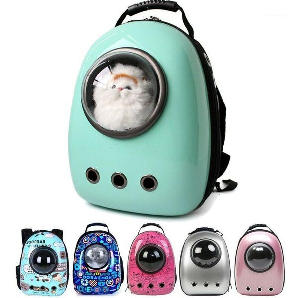

pet portable carrier space backpack pet bubble traveler knapsack handbag1
