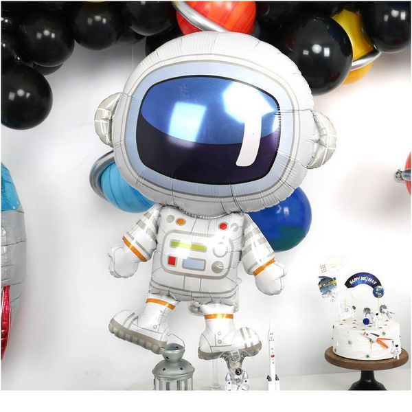 

outer space party astronaut balloons rocket foil balloons galaxy theme party boy kids birthday party decor favors helium jllbzu