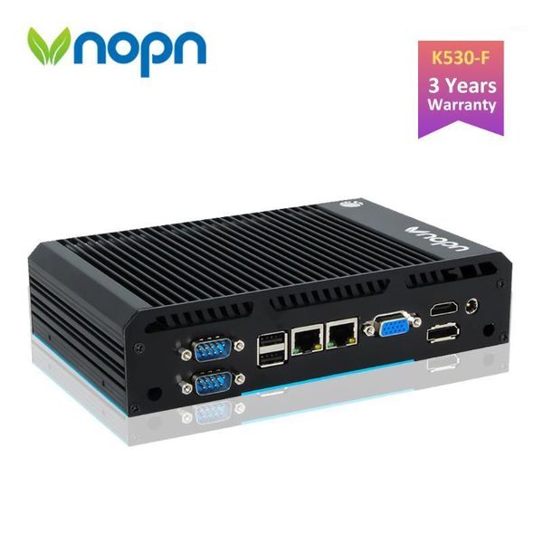 

vnopn fanless mini pc windows 10 pro 4k hd triple display intel core i3 small computer dual lan/6x usb/type-c/4x rs232 com1