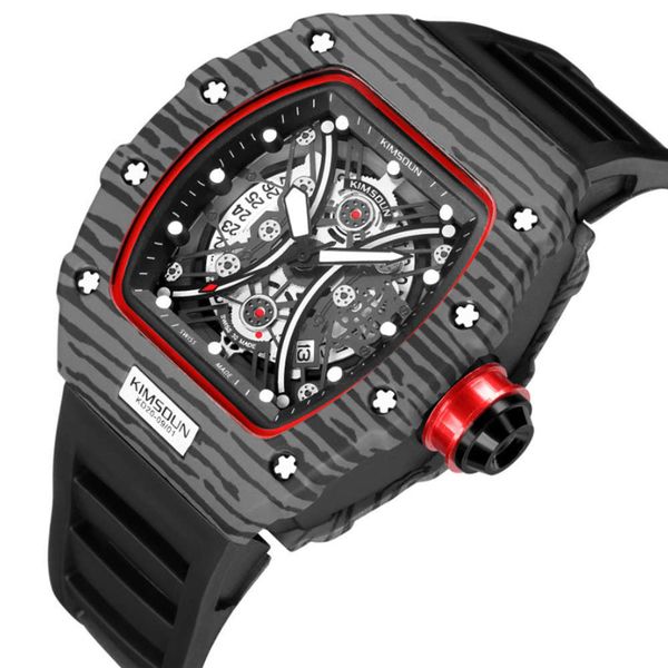 

new watch 2020 quartz men's 6-pin second silicone watch men's watch61fb, Slivery;brown