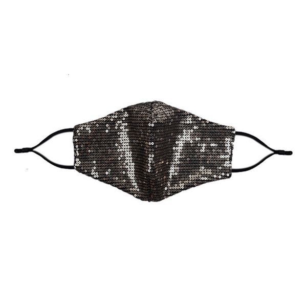

pm2.5 factory dustproof bling sequins mouth protective fashion masks washable reusable women face cycling mask p4y2d