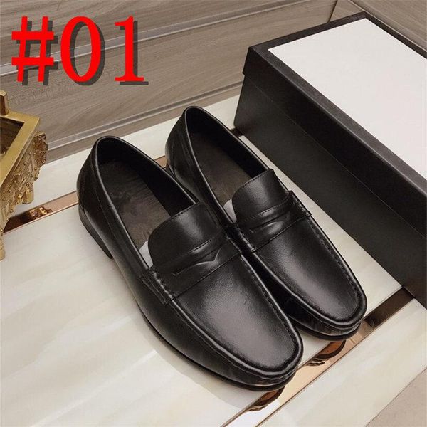 

md british formal dress men shoes slip on split leather pointed toe oxfords shoes business wedding oxfords men dress shoes for male 11, Black