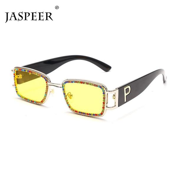 

sunglasses jaspeer punk women designer diamond retro sun glasses uv400 fashion eyewear crystal shades, White;black