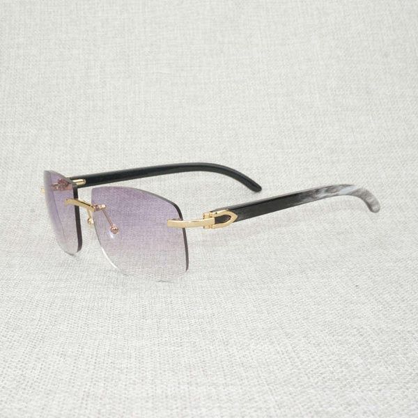 

vip vintage black oversize buffalo men for outdoor horn wood natural shades rimless eyewear sunglasses driving white oculos gafas tqrdx, White;black