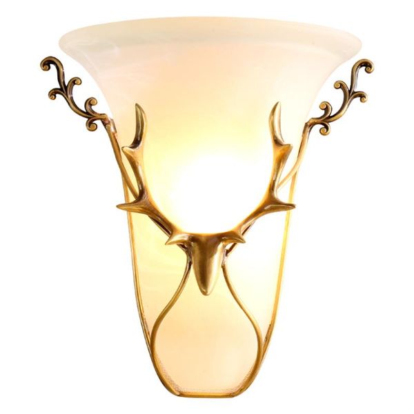 

wall lamp nordic copper antle glass lamps bedroom living room balcony background headlights american sconces lights de fixtures