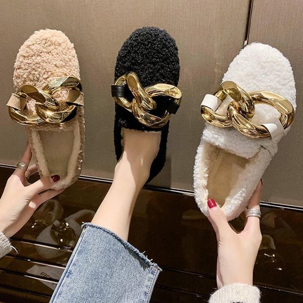 

женская обувь осень нескользкий на casual женских кроссовок круглого toe мокасин фуры фолл слипе 2020 женской моды на зиму modis нового, Black