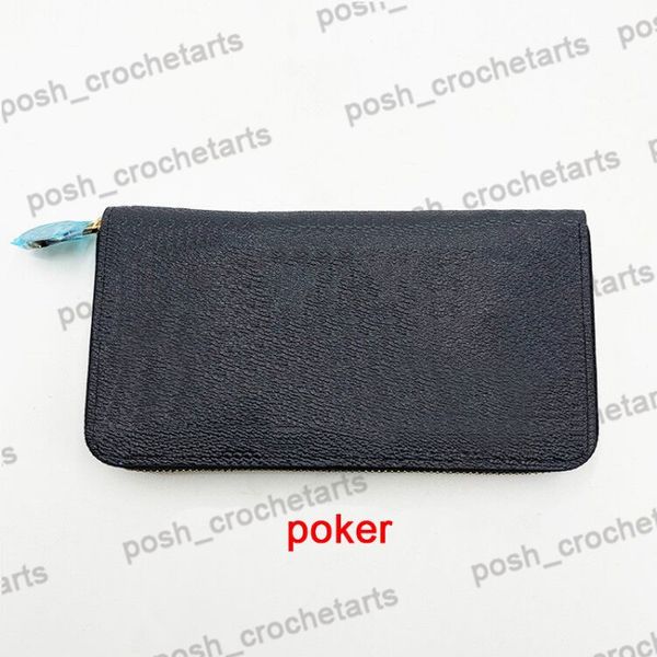 

gameon zippy wallet with box pu leather long wallet for women's gift ideas valentine's gift poker prints zipper wallet for women&#, Red;black