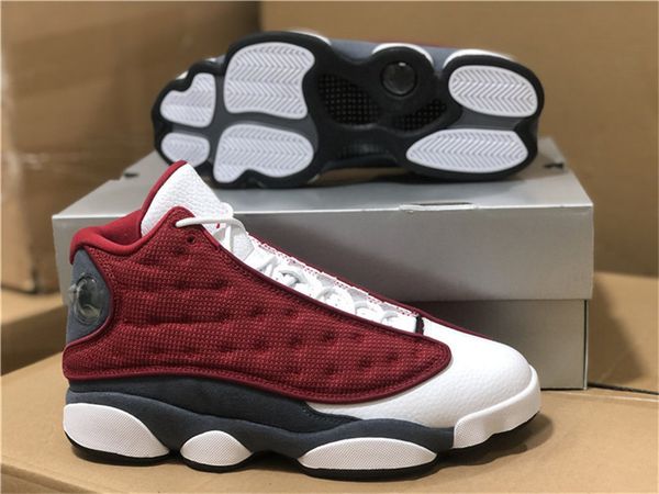 

2021 released air authentic 13 red flint 3m reflective real carbon fiber men outdoor shoes sports sneakers with original box dj5982-600, Black