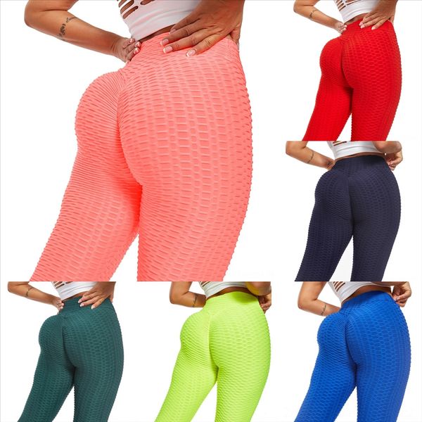 

fiuo l-solid color women girls woman pants high yoga pant for yoga with pocket waist fitness gym wear leggings elastic sports pants ladies