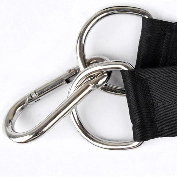 

diy fitness sling strap with hook hanging belt gym triceps pull down a rope hanging carabiner equipment