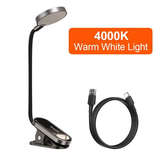 

factory direct sales book light usb led rechargeable mini clip-on desk lamp light flexible nightlight reading lamp for travel bedroom book