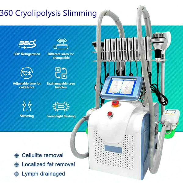 

2022 new 360 cryolipolysis fat e slimming cryo fat ing weight reduce machines diode lipo cavitation beauty equipments