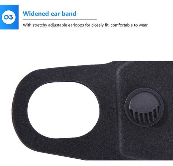 

men women mask pm2.5 pollution face mouth respirator black breathable valve mask filter 3d mo bbypwd bdesports