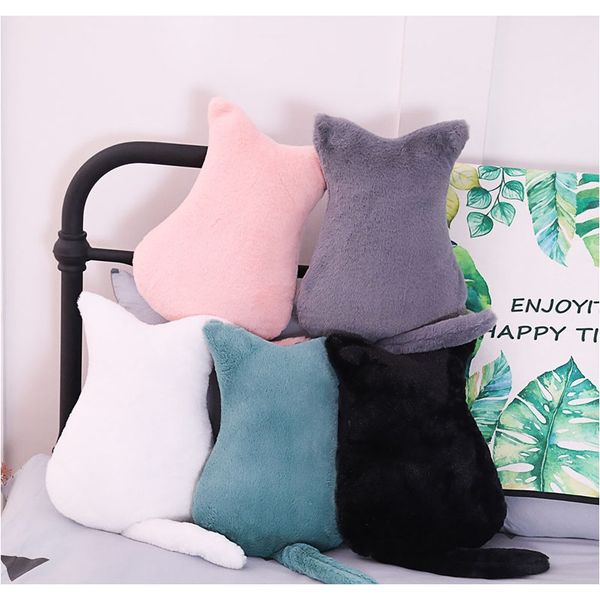 

плюшевые без лица кошка игрушка творческий фаршированный животных кошка задняя тень плюшевый бросок подушка подушка дома украшения детские и