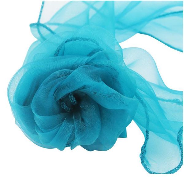 

organza wedding chair knot decoration chair sashes bow for wedding party event banquet chairs cover decor 18cm qylqqe