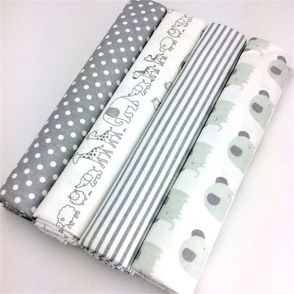 

new color 4pcs/pack 100x76cm 100%cotton flannel blanket receiving newborn colorful cobertor baby bedsheet y201009