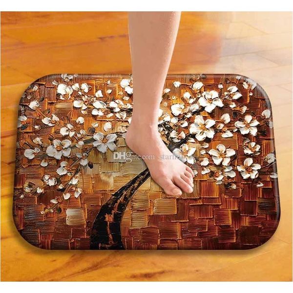 

tree of life flower doormats flannel non-slip indoor outdoor floor mat carpets for home decor kitchen m jlljck lajiaoyard