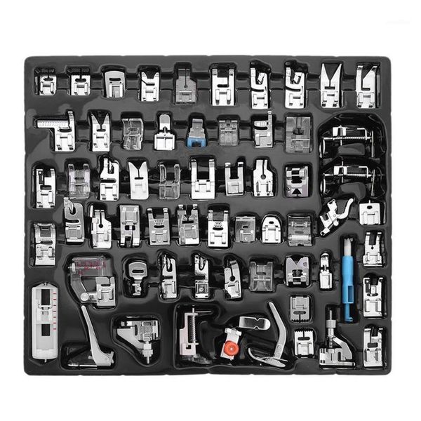 

62/52/45/35/3 pcs multi-functional domestic sewing machine presser feet set accessories kit braiding blind stitch over lock1, Black