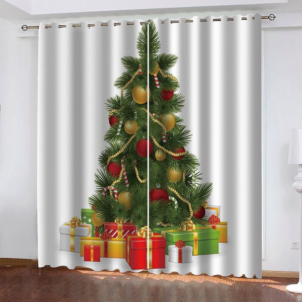 

customized size luxury blackout 3d window curtains for living room black christmas curtains personality curtains