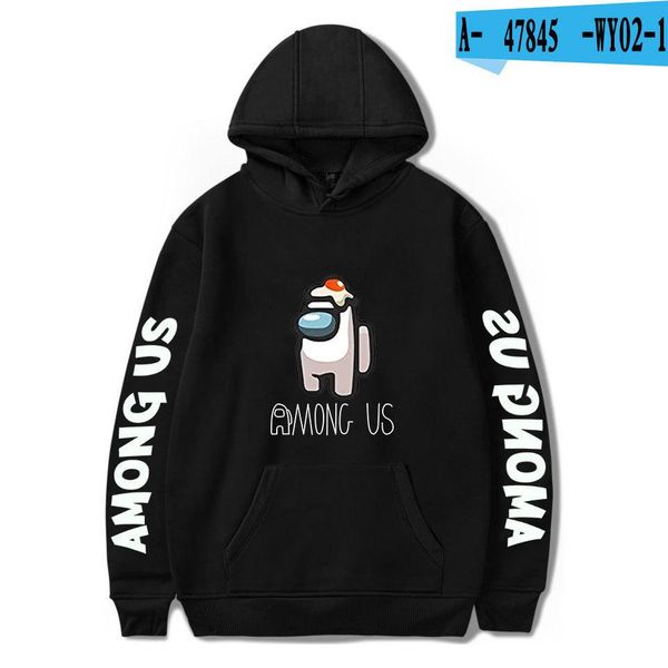 

2021 among us 3d print hoodie sweatshirts men women fashion casual pullover harajuku streetwear oversized hoodies fy7347 ing, Black