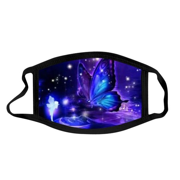 

мода хлопчатобумажная моющаяся маска бабочка напечатана лицо маска для лица