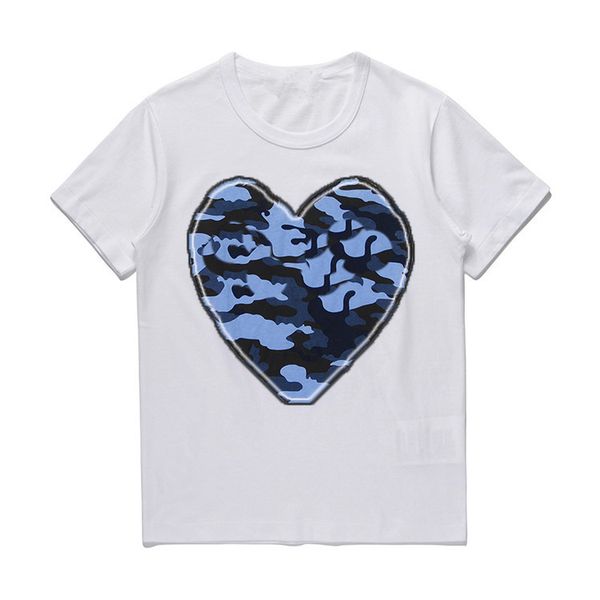 

2021 couple cotton t-shirt summer couple t-shirt cotton embroidery short-sleeved round neck camouflage loose casual men women t-shirt, White;black