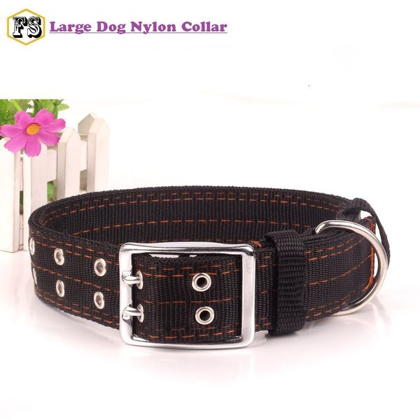 

nylon new arrival dog collars pet supplies 5cm double buckle large dogs collar colors 2 sizes wholesale ing